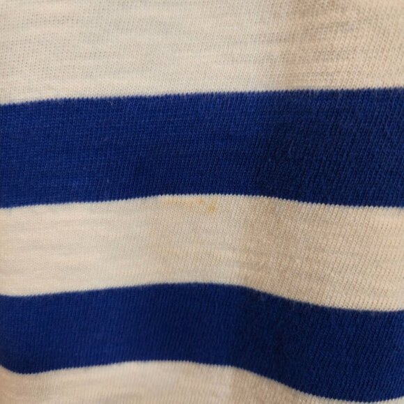 J Crew Striped T-Shirt Dress Size Medium Blue Casual Preppy Cotton - Picture 9 of 12
